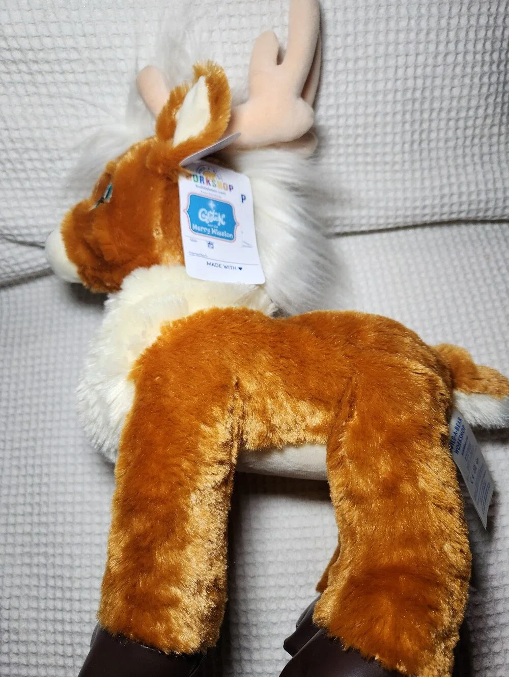 Build-A-Bear Workshop Brown Reindeer Plush - Soft Holiday Stuffed Animal NWT
